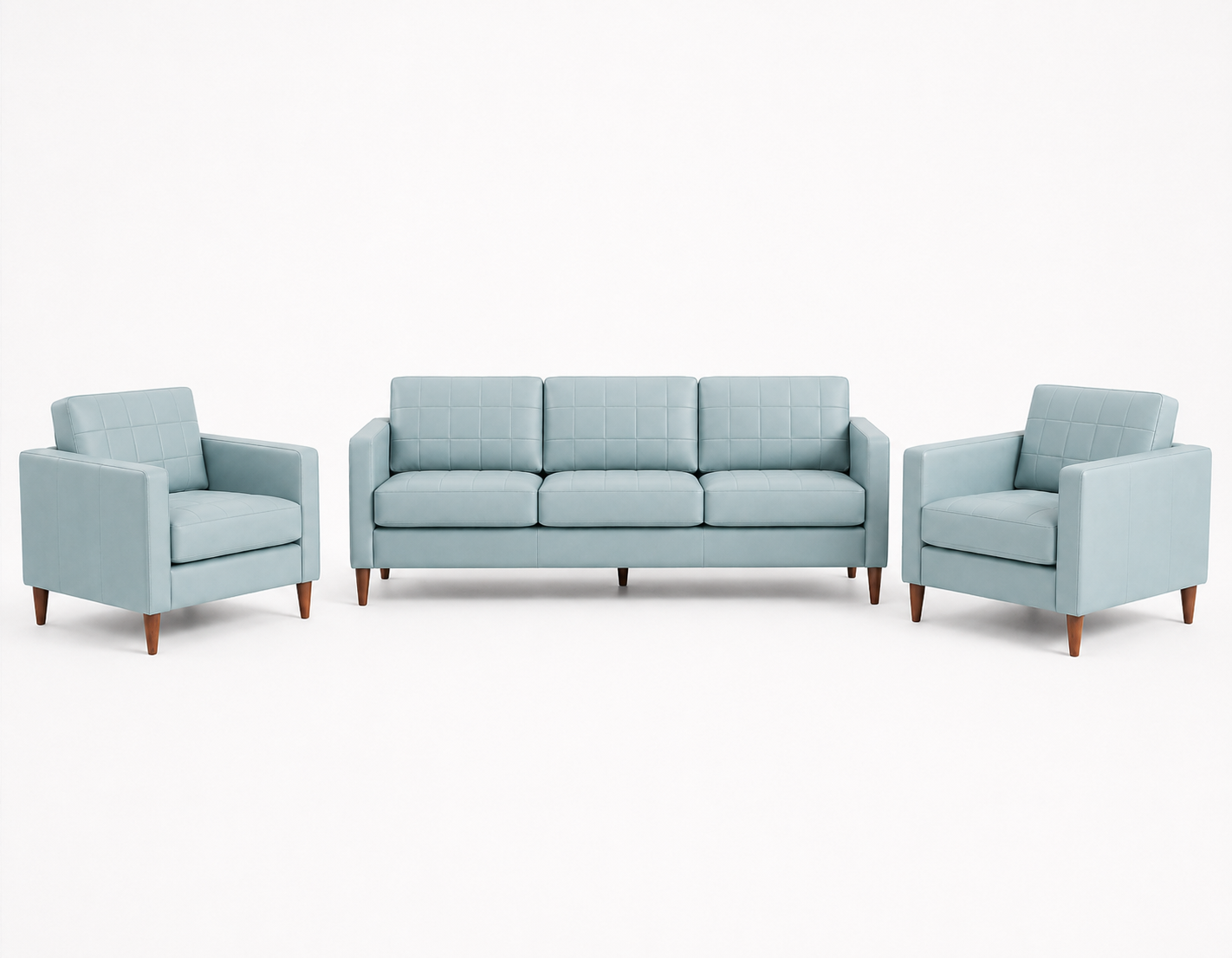 Scandinavian 3+1+1 Sofa Set view 2